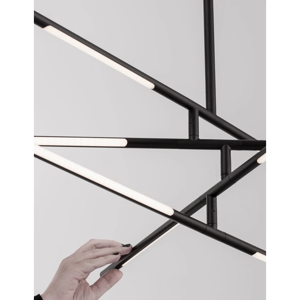 Pendelleuchte »Raccio «, LED, 48 W, Höhe: 81 cm, schwarz