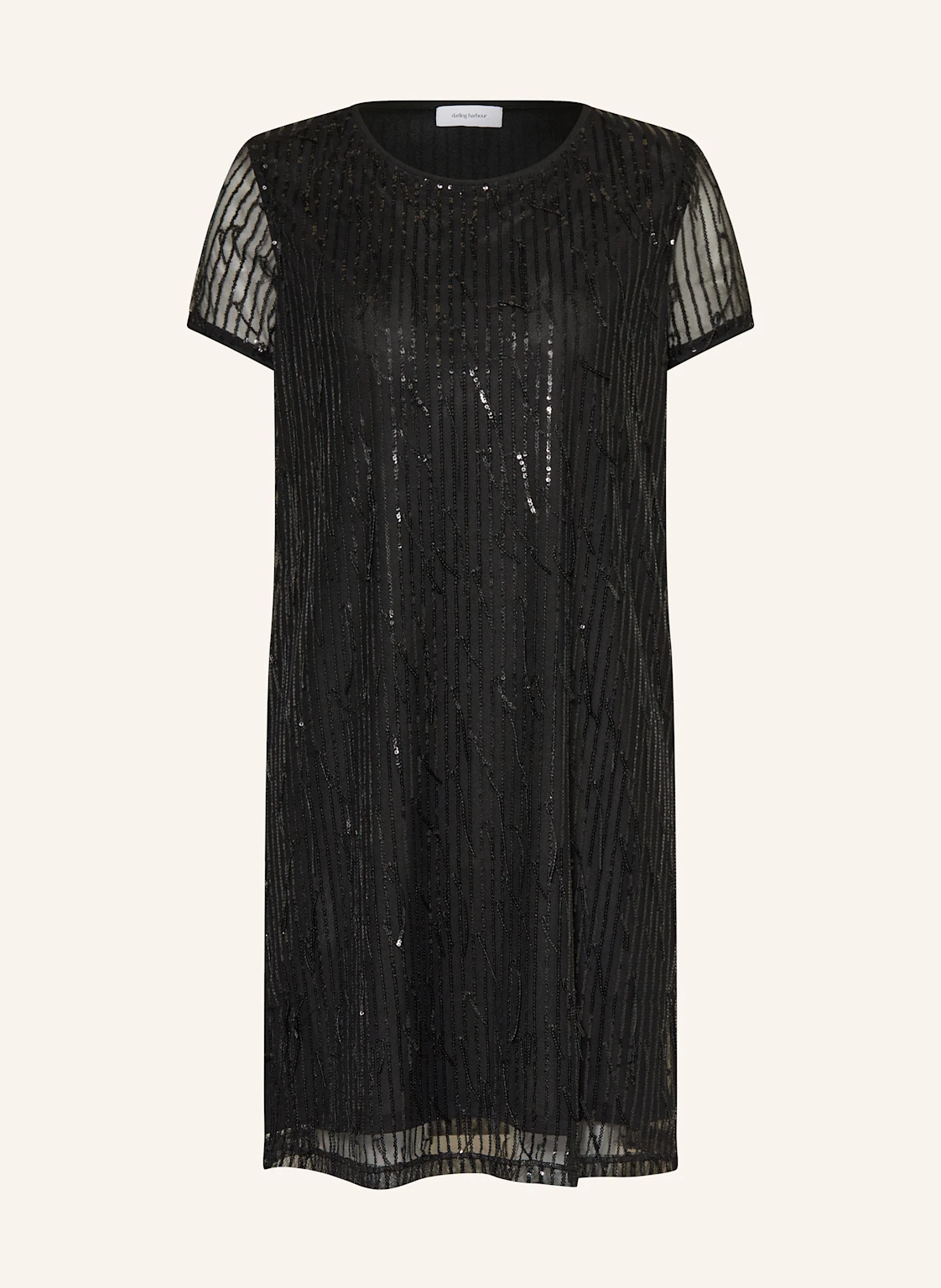 darling harbour Mesh-Kleid mit Pailletten