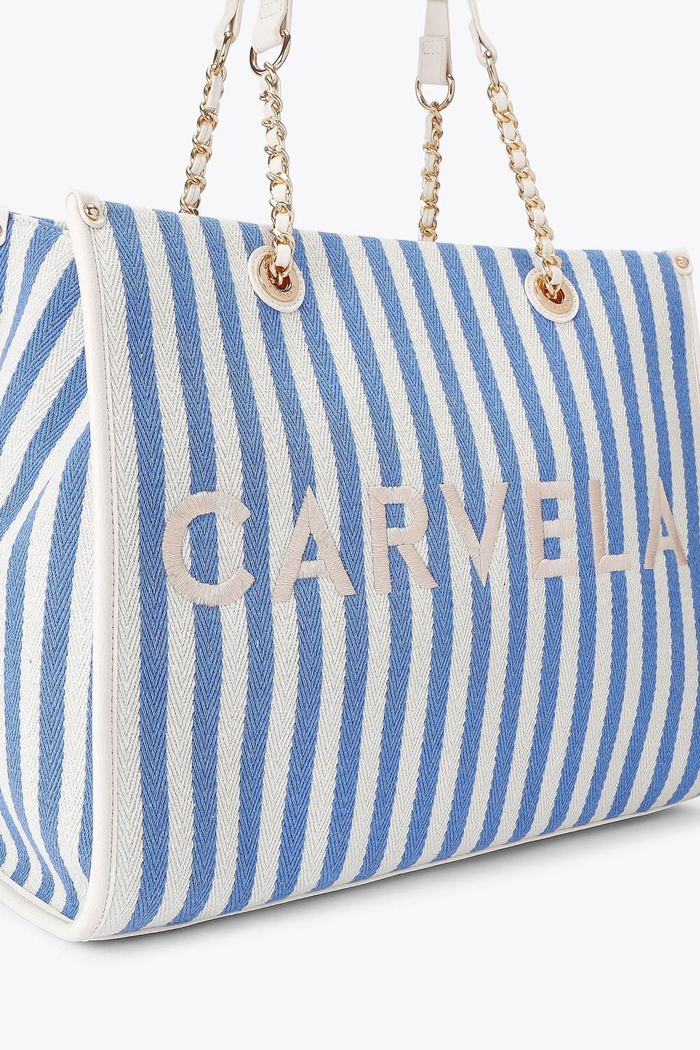 Carvela Sorrento Stripe Tote' Canvas Bag