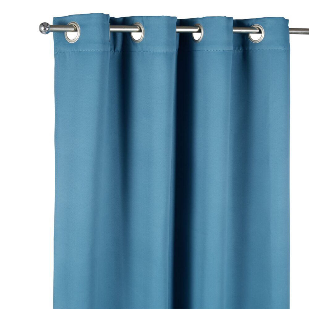 Rideau occultant porte bleu foncé 135x240cm