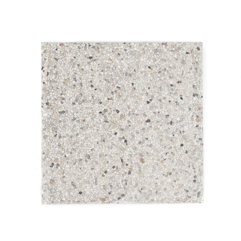 Palette 56 Dalles blanches en béton 50 x 50 x 4 cm COBO GARDEN