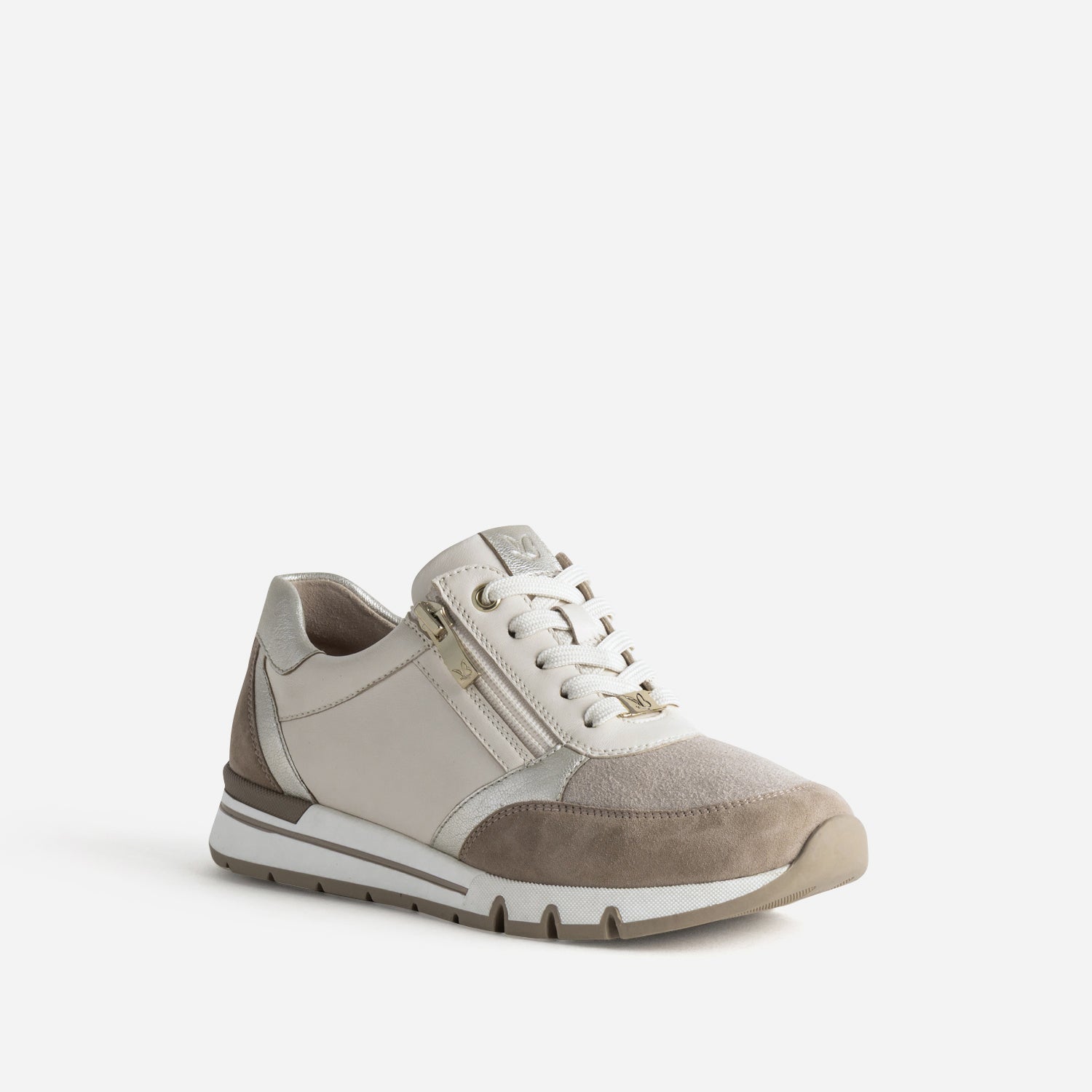 Tennis CAPRICE beige cuir