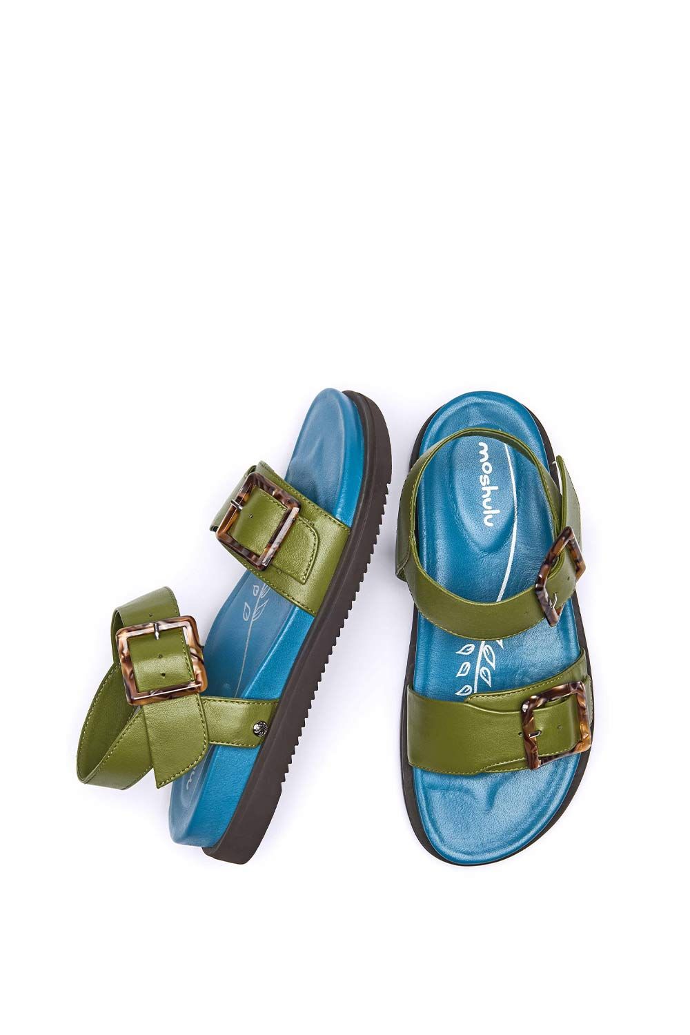 Moshulu Newark 2' Colourful leather buckle sandals