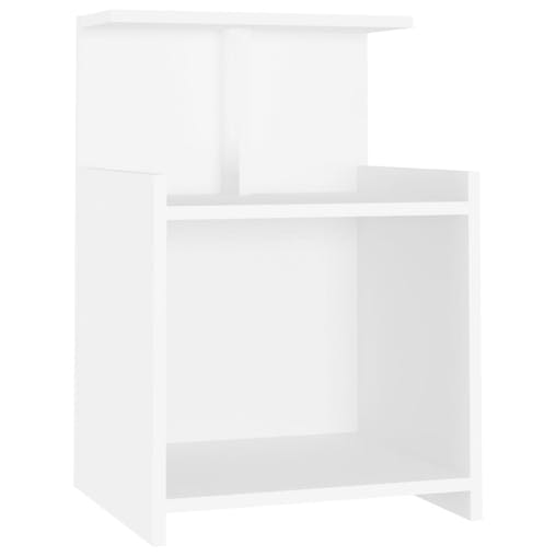 NNEVL Bed Cabinets 2 pcs White 40x35x60 cm Chipboard