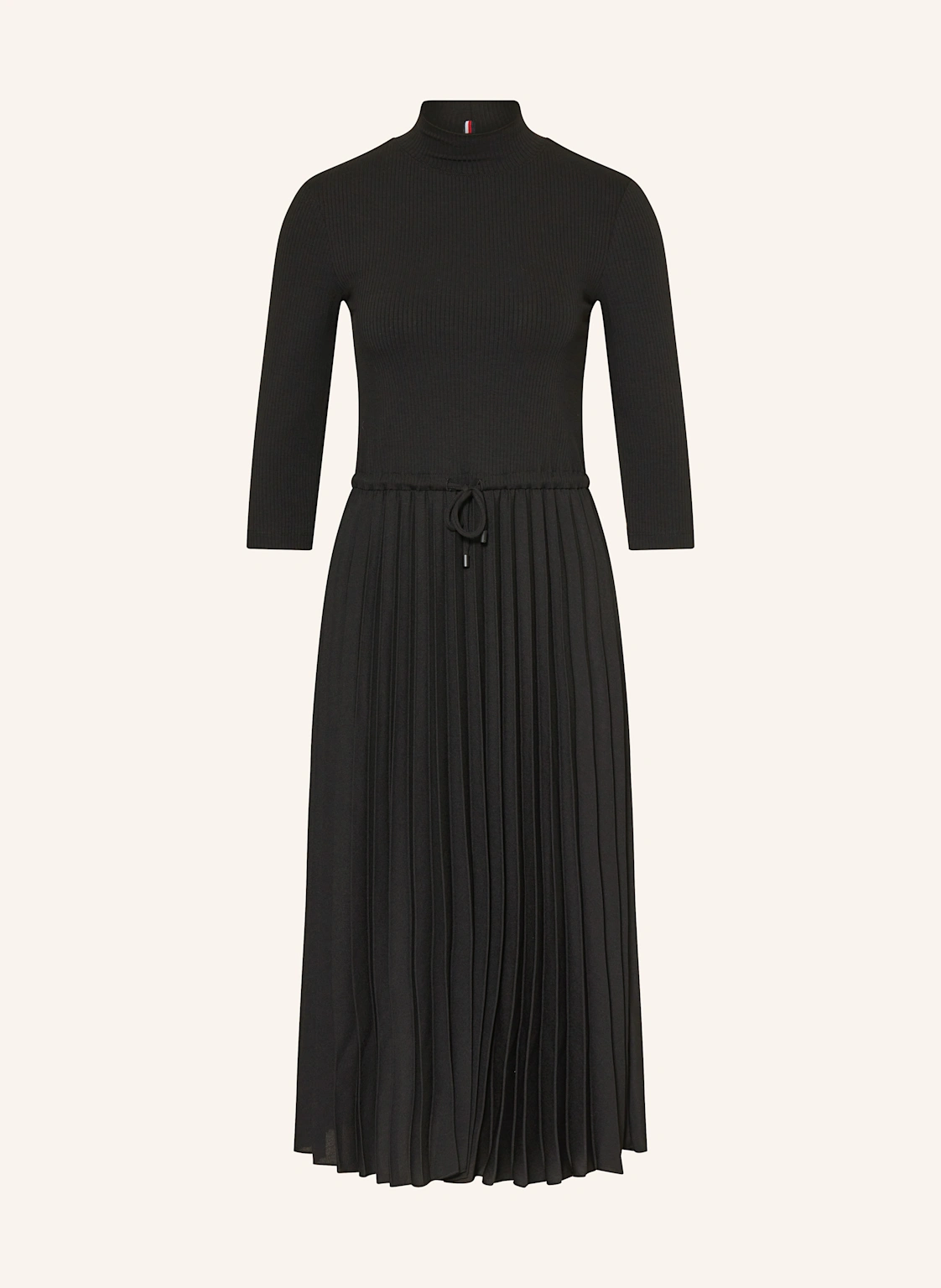 TOMMY HILFIGER Kleid im Materialmix mit 3/4-Arm