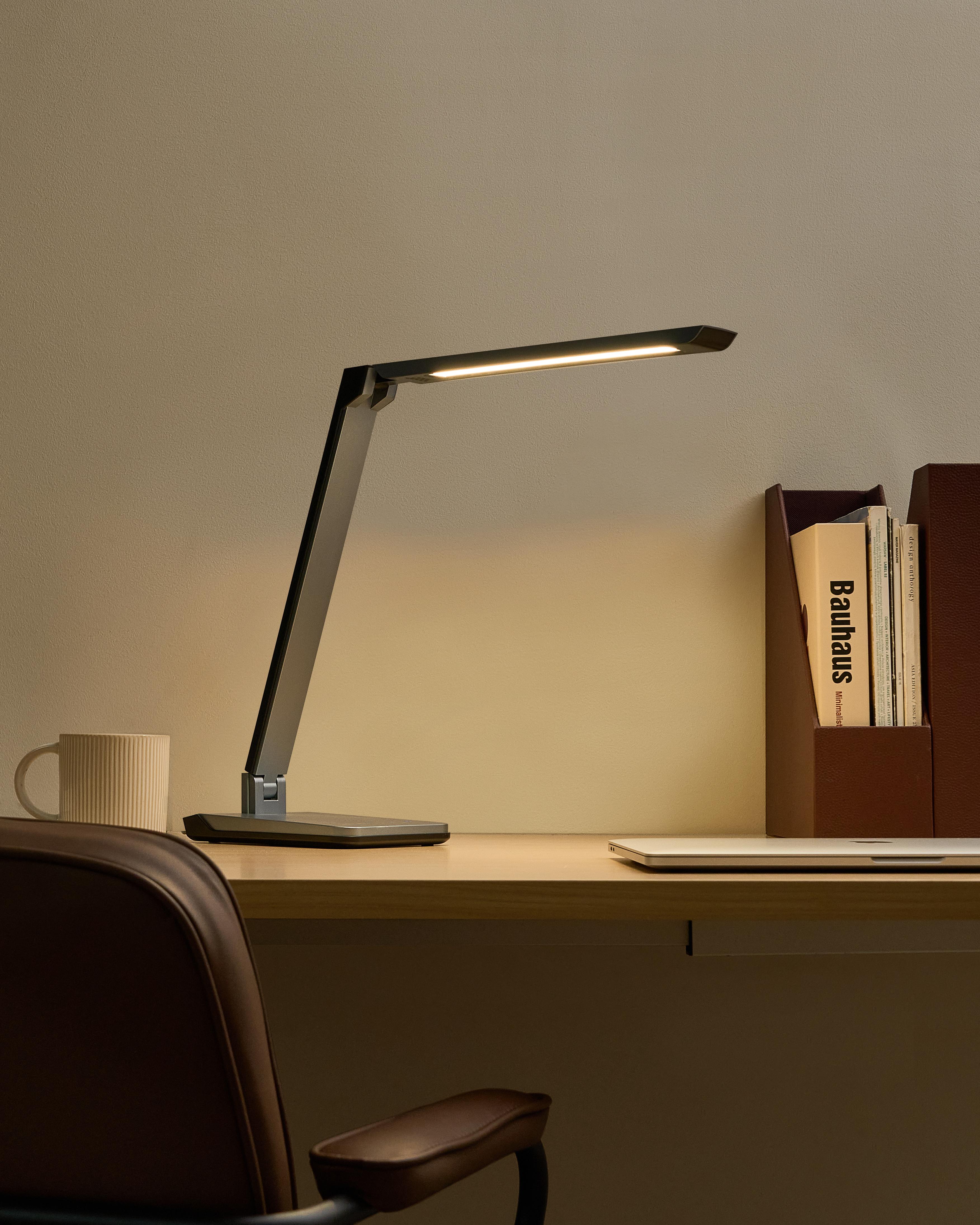 LED Desk Lamp PICTOR with Dimmer Dark Grey