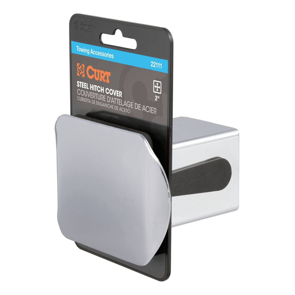 CURT Chrome Steel Tube Cover, 2-in (Packaged)