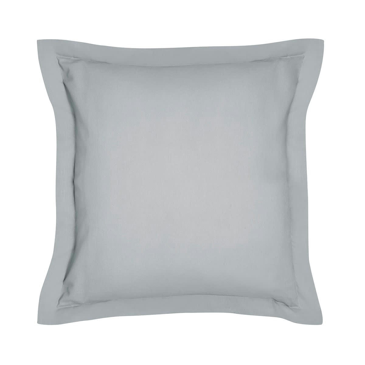 ORGANIC - Taie d'oreiller volant en Coton Bio Gris 63x63 cm