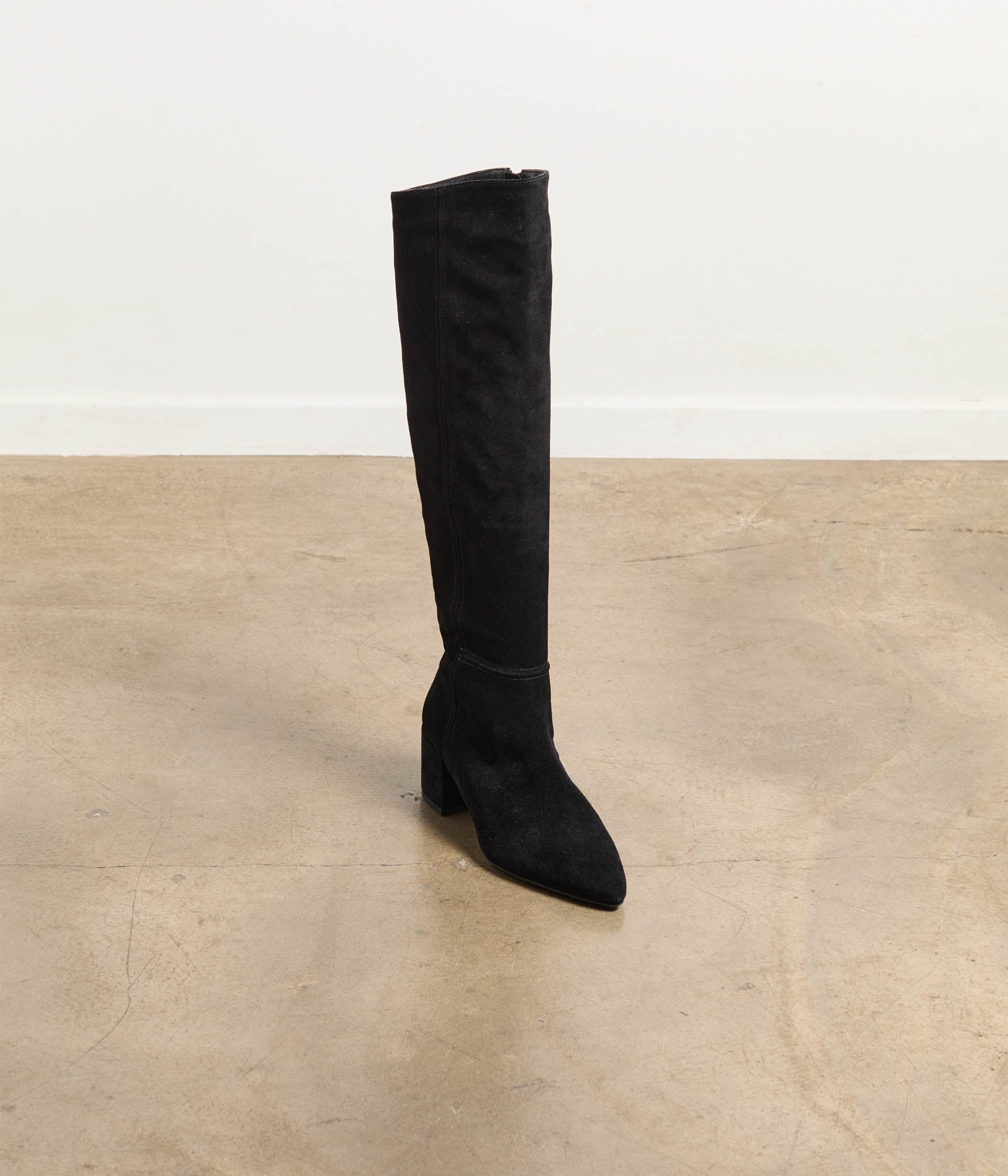 Cuissardes velours noir Ursula