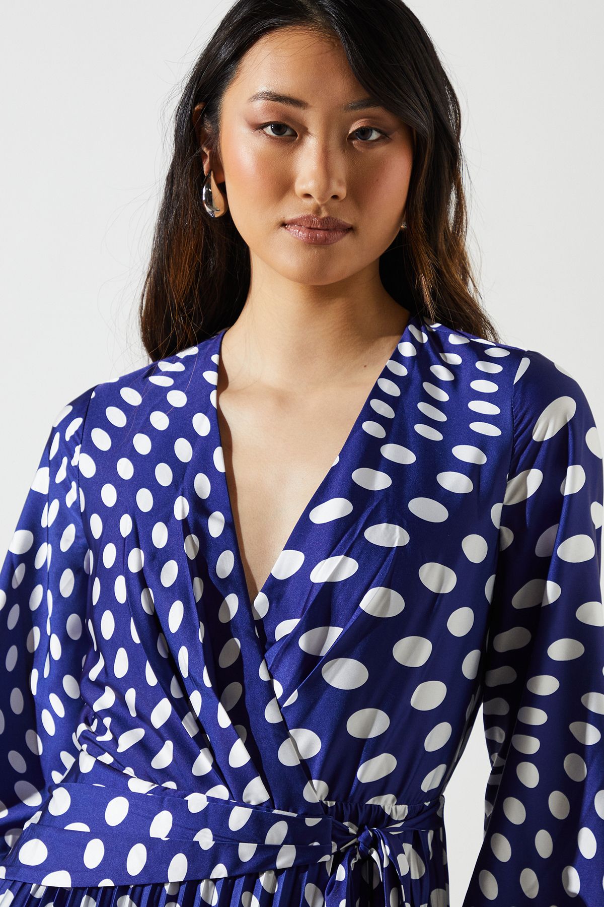 Coast Pleat Wrap Dress