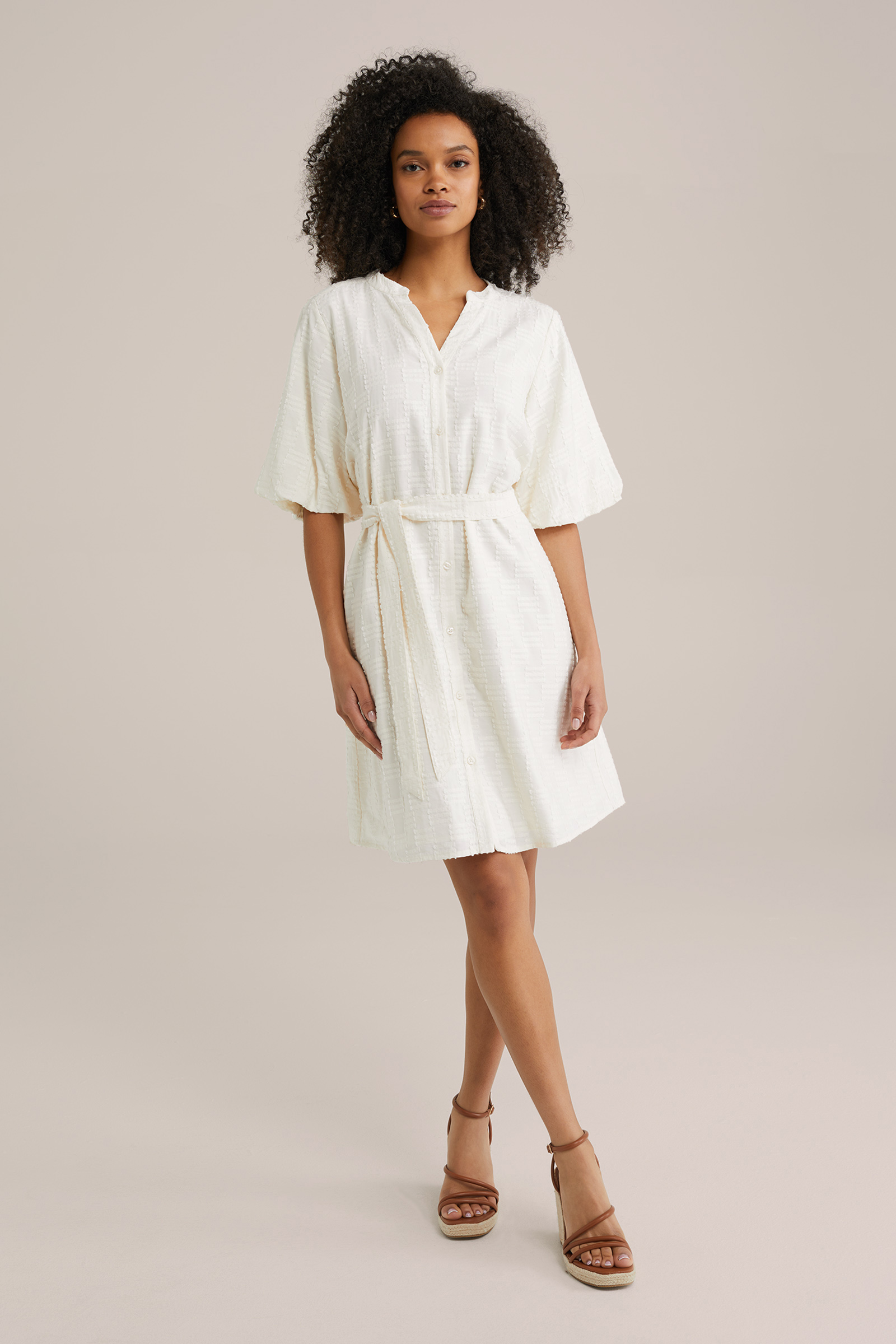 Dames jurk met structuur