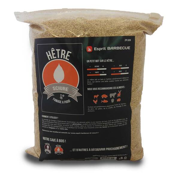 Pack Sciure pour fumoir 4 kg Hêtre   1 kg Chêne - Esprit Barbecue