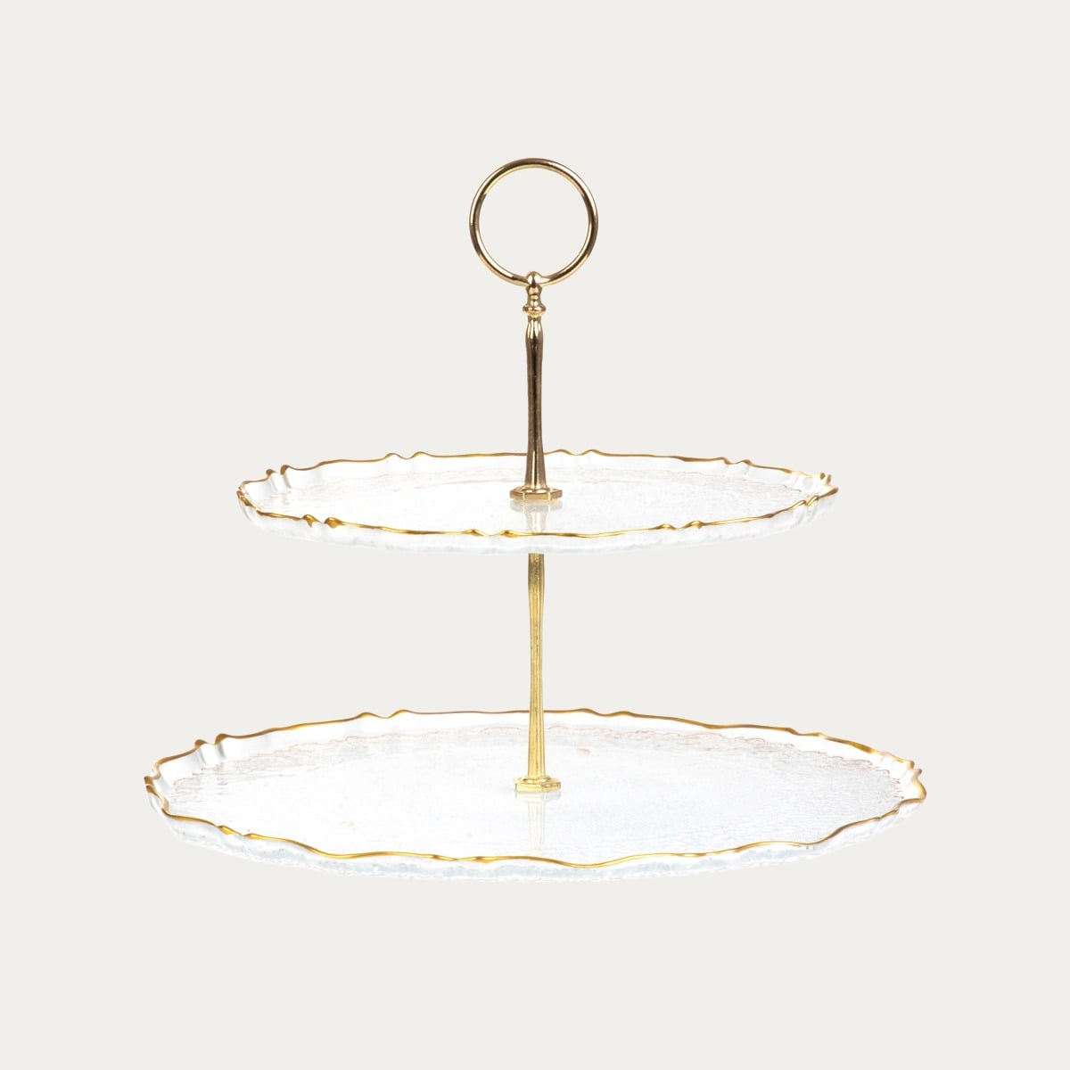 Patera LISALA dwupoziomowa transparentna 21 cm, 28 cm