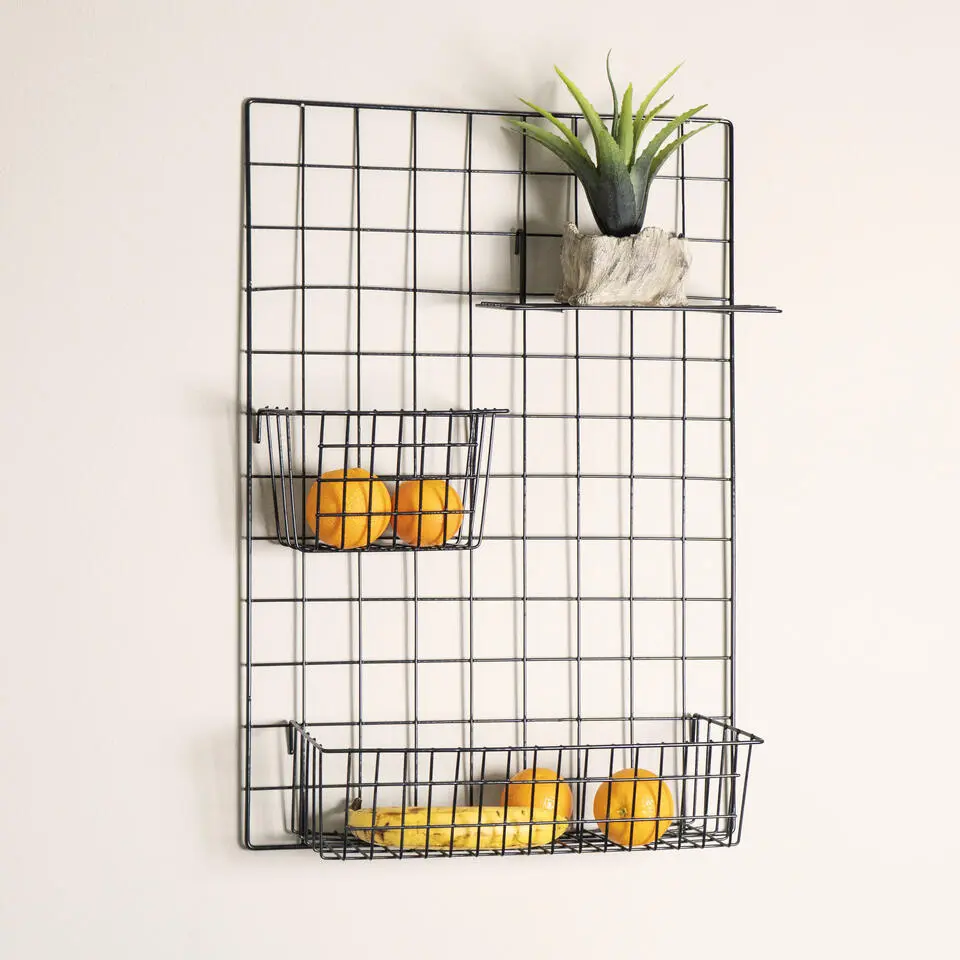 QUVIO Memobord staal 3 items - Zwart