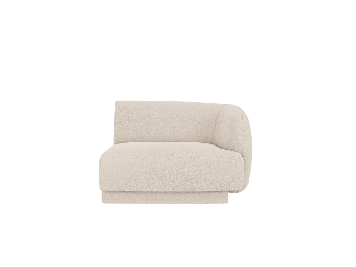 Micadoni rechter module Miley boucle beige - 90x90x70cm
