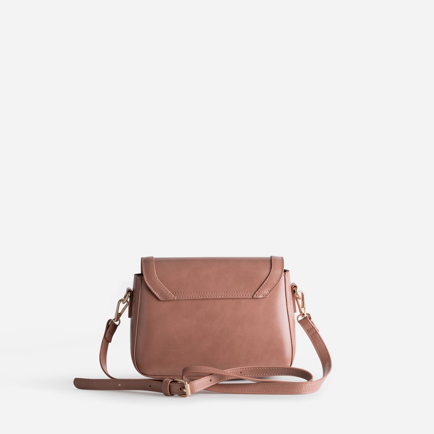 Sac à main rose fermoir doré