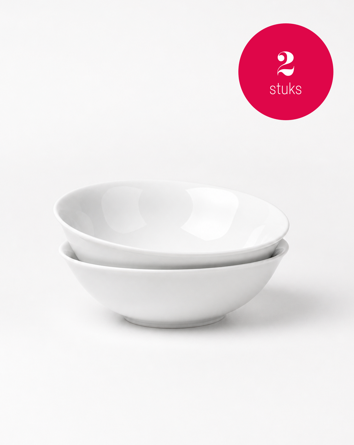 vtwonen - Saladekommen - Wit - 23 cm - Set van 2