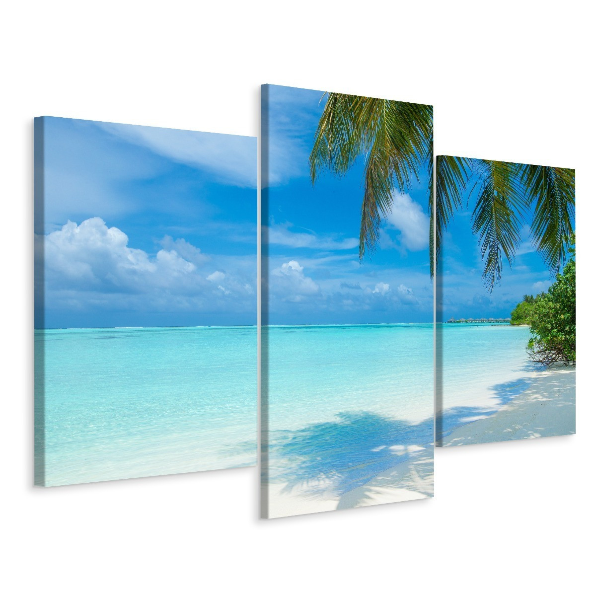 Obraz 3-Częściowy OCEAN Plaża Krajobraz 3D 60x40cm