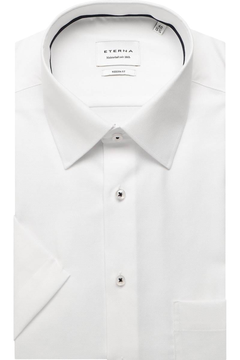 ETERNA Modern Fit Hemd weiss, Strukturiert