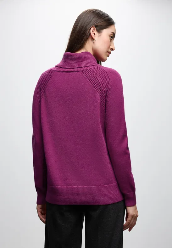 Pullover mit Stehkragen