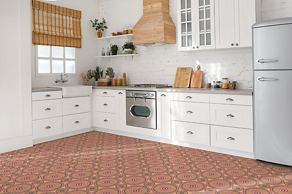 Carreaux vinyle Tulup 30x30 cm Motif ethnique arabe 9 pcs