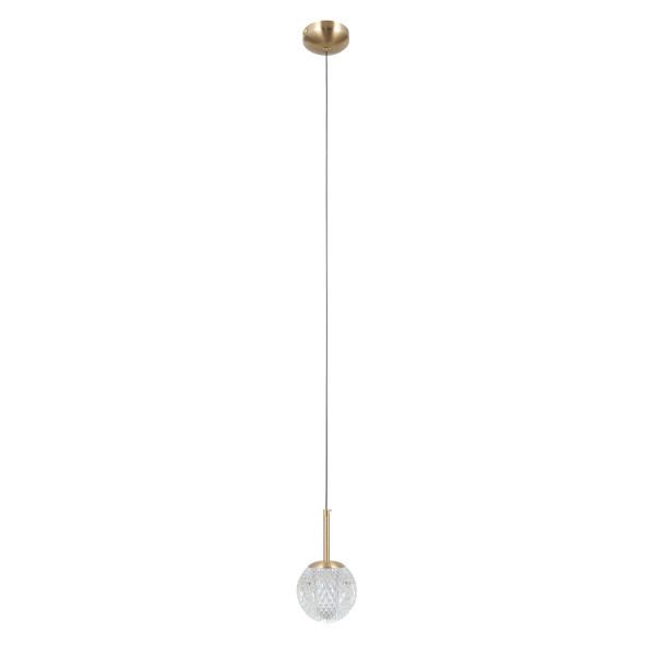 Lampa wisząca złota PADRI 1xG9x5W wym: 120x11x11 cm Italux