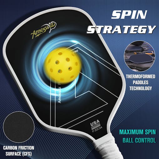 NNETM Carbon Fiber Pickleball Paddle