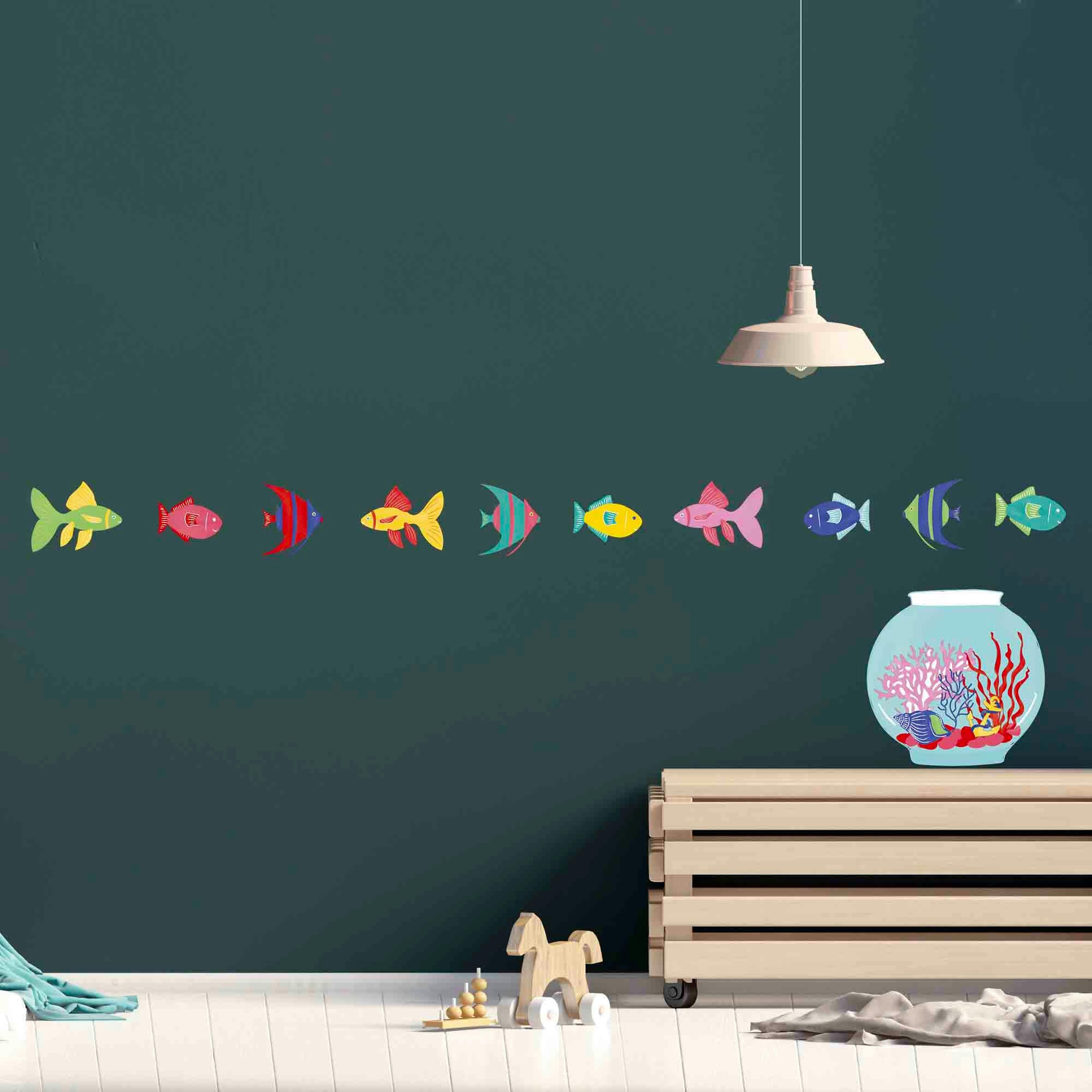 - Sticker Mural Aquarium