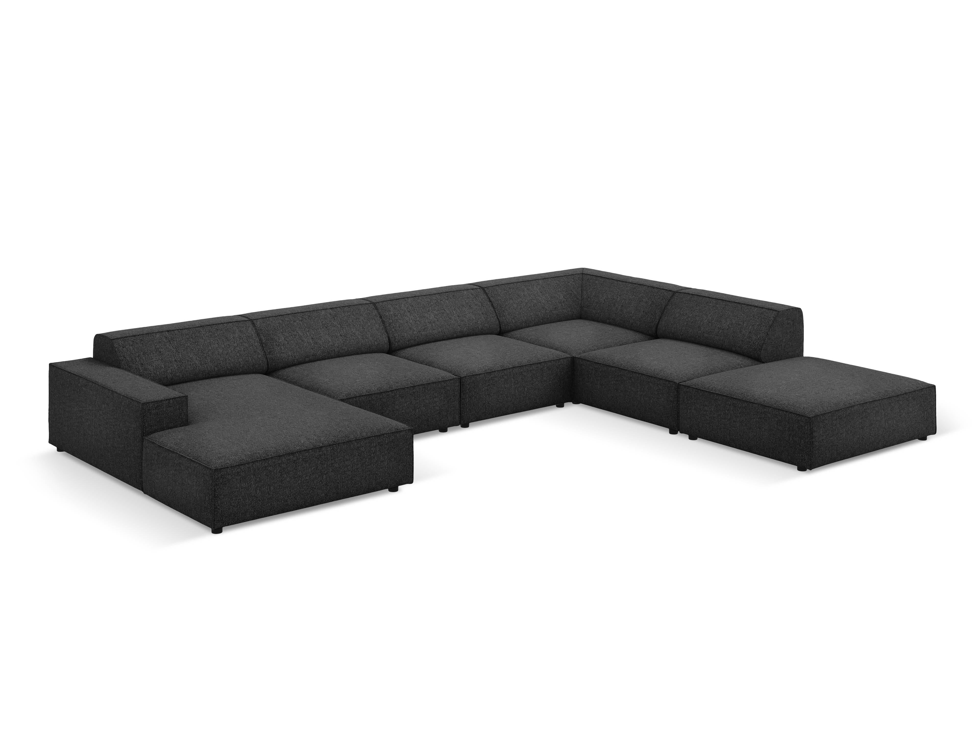 7-zitshoekbank Jodie rechts chenille