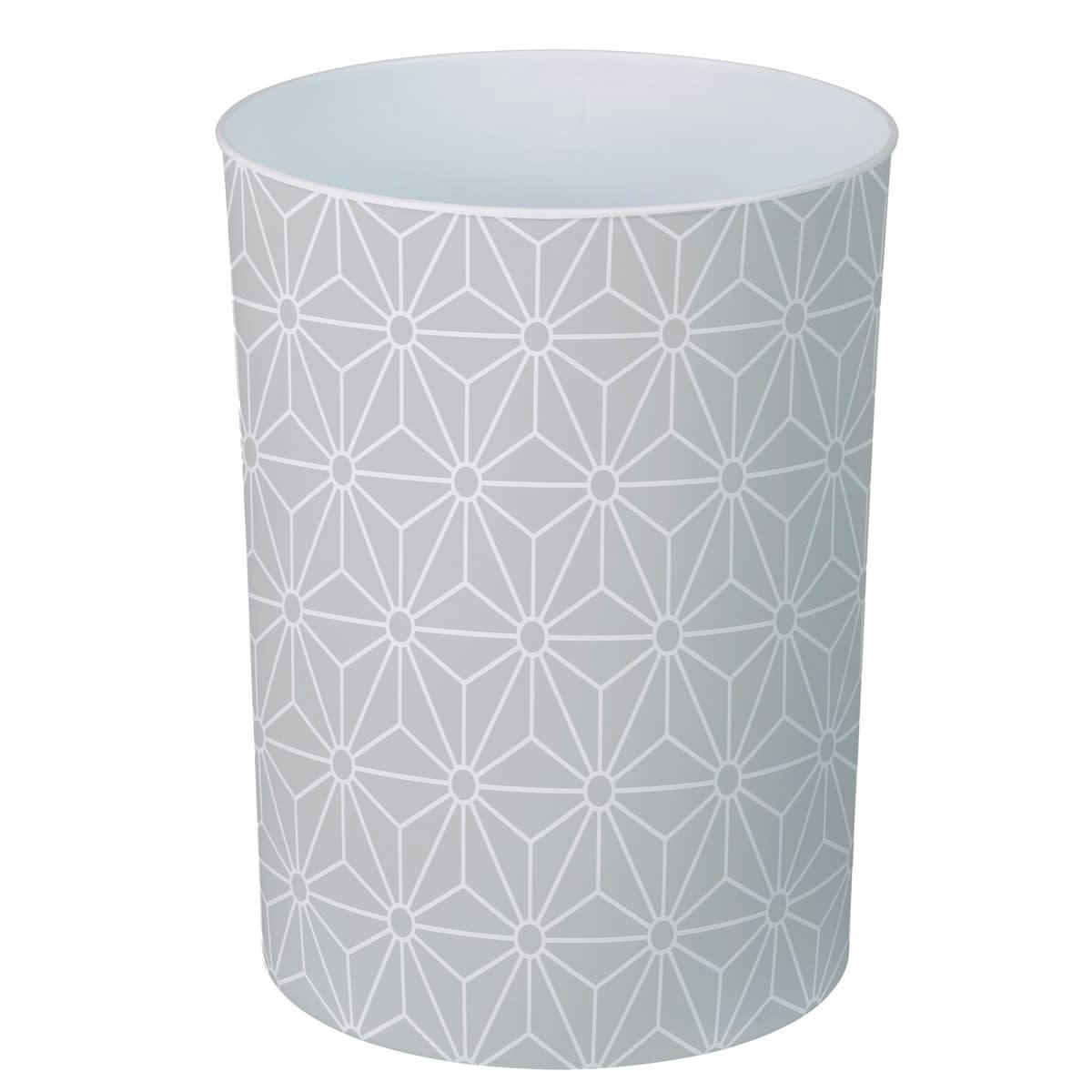 CORBI - Corbeille à papier 11L en Plastique Gris