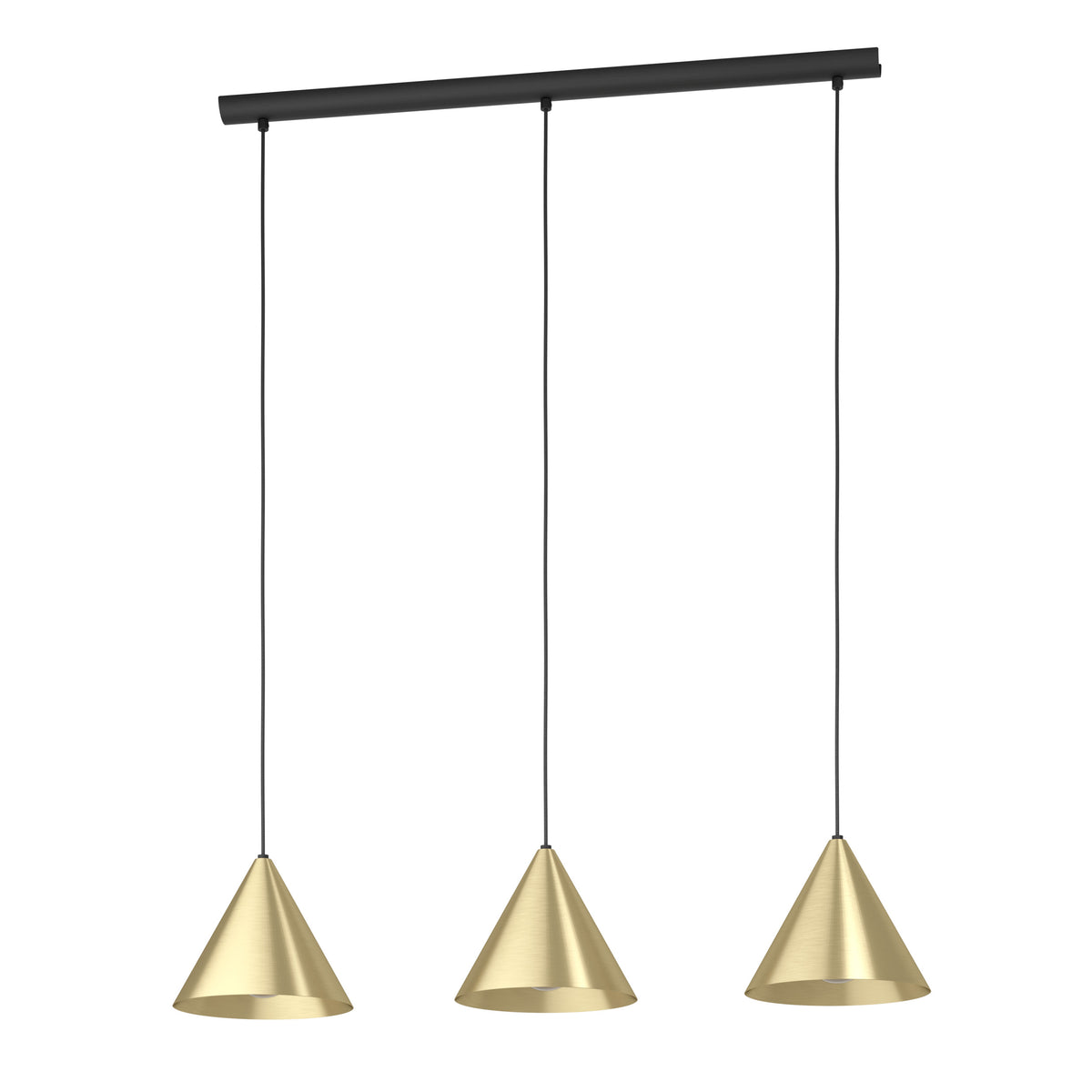 EGLO hanglamp Narices - e27 - 92 cm - zwart/goud