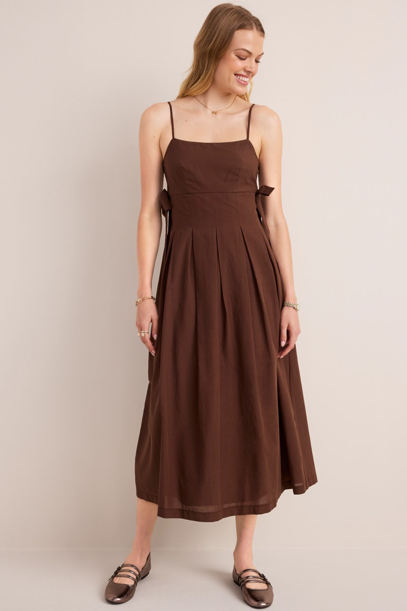 Gabriela Side Bow Midi Dress