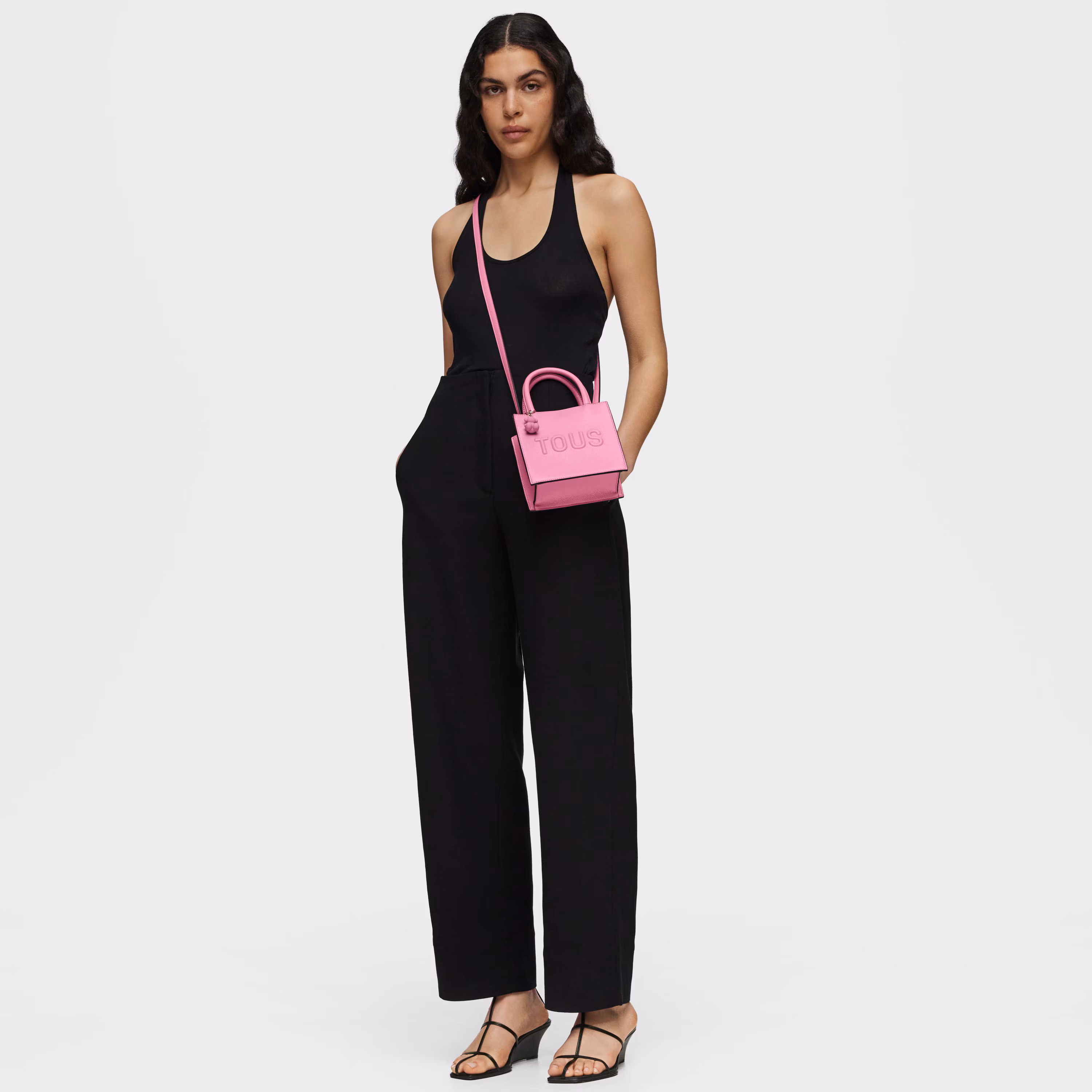 Bolso mini cube rosa oscuro TOUS Brenda
