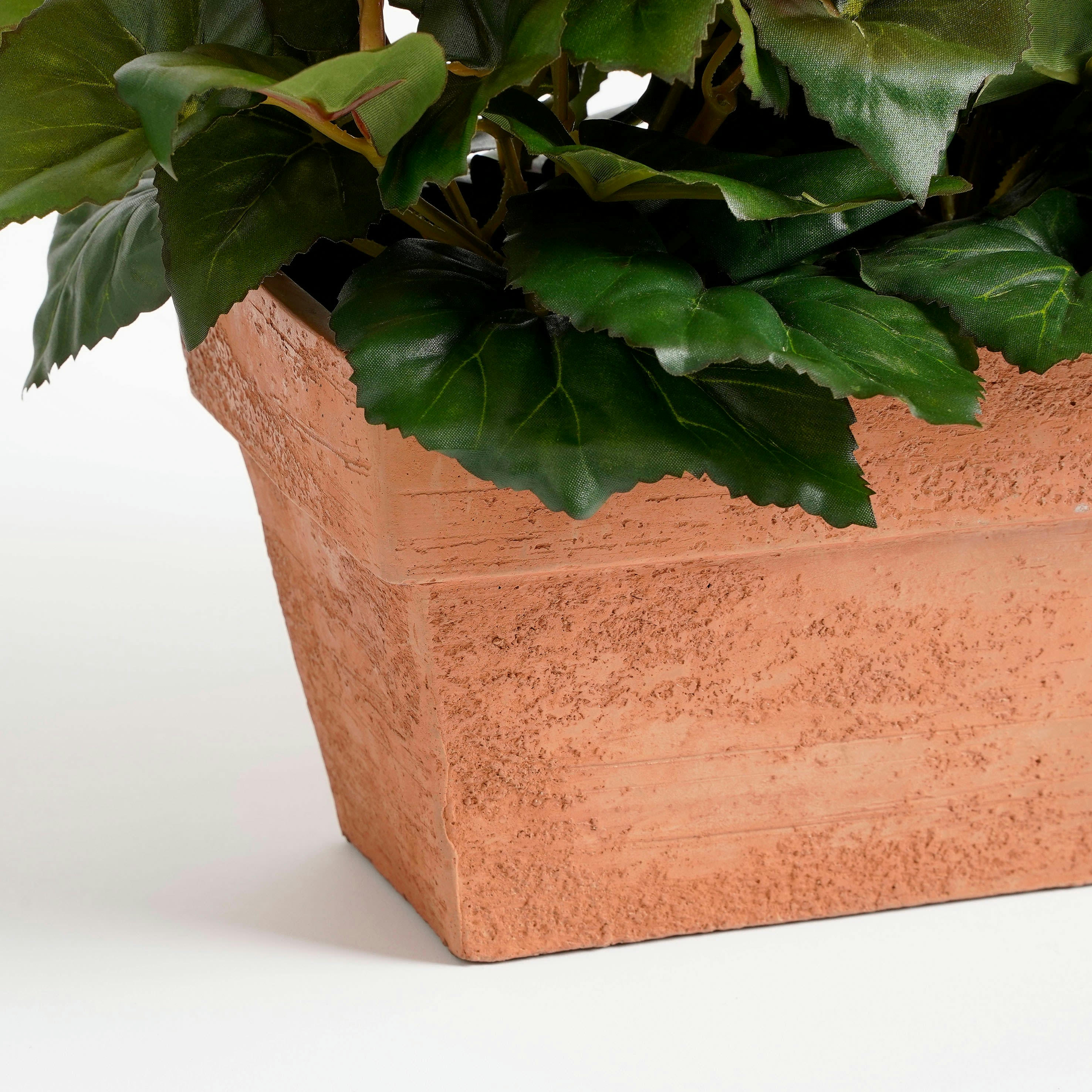 - Bégonia artificielle rose foncé en jardinière H27