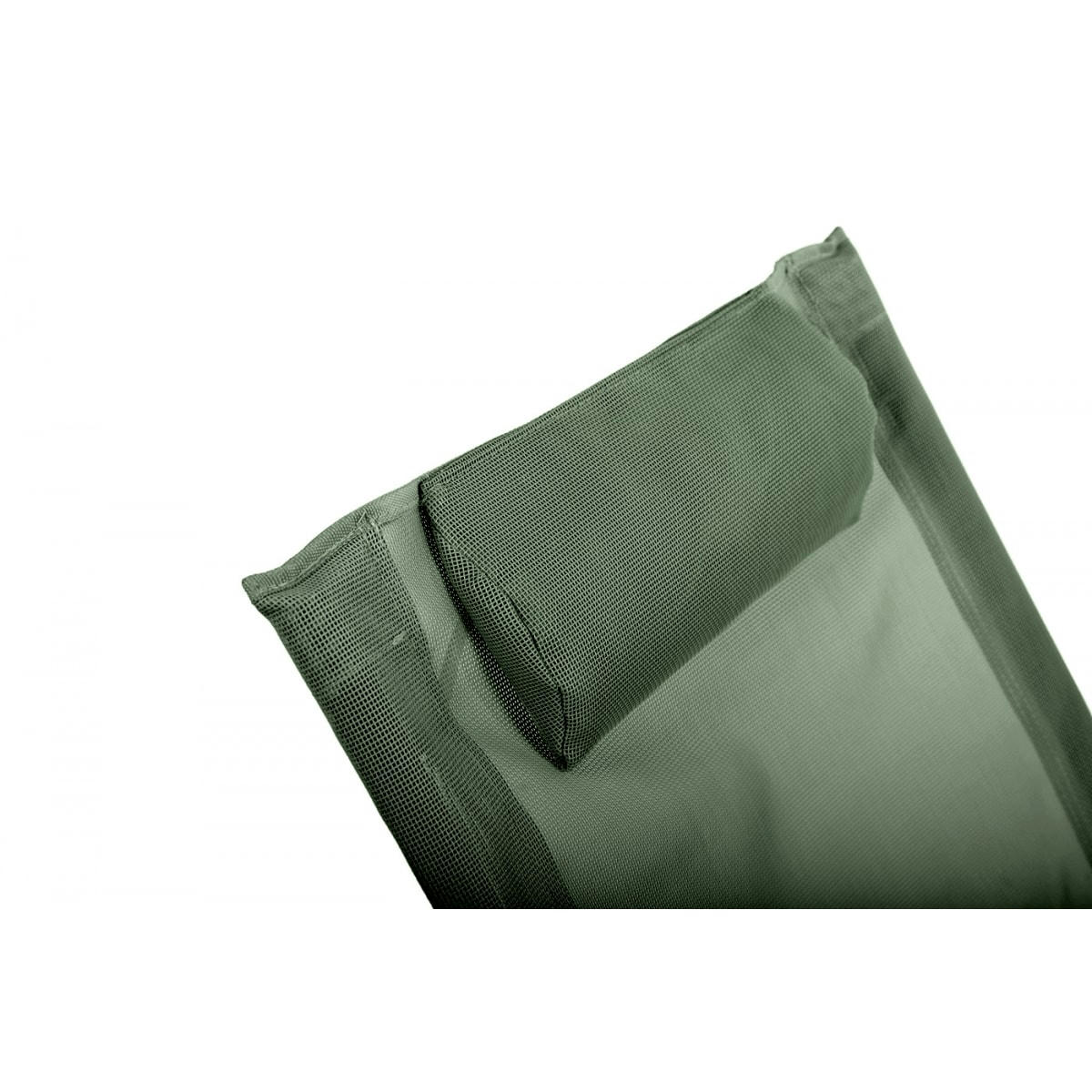 NAIADA - Lot De 2 Chaises Relax "Naiade" Kaki - Acier