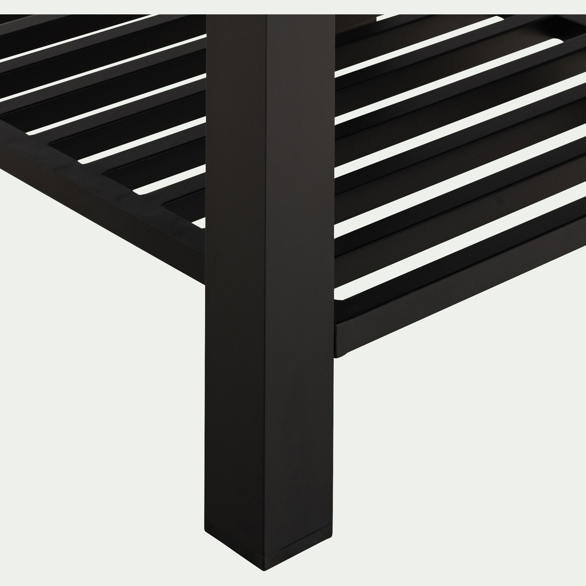 ZANNOUCH - Meuble d'angle de cuisine extérieure en métal - noir
