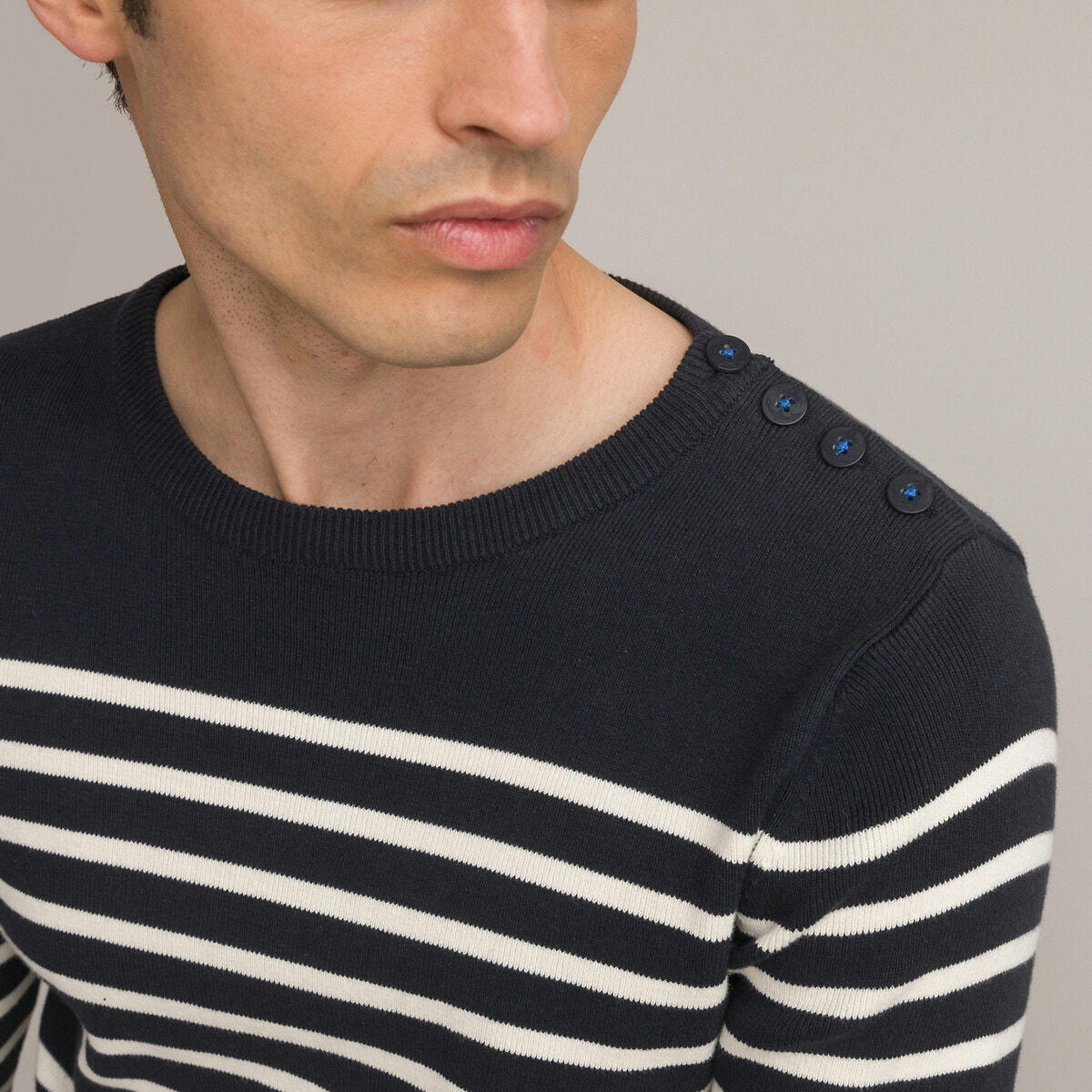 Pull marinière Signature, en coton bio