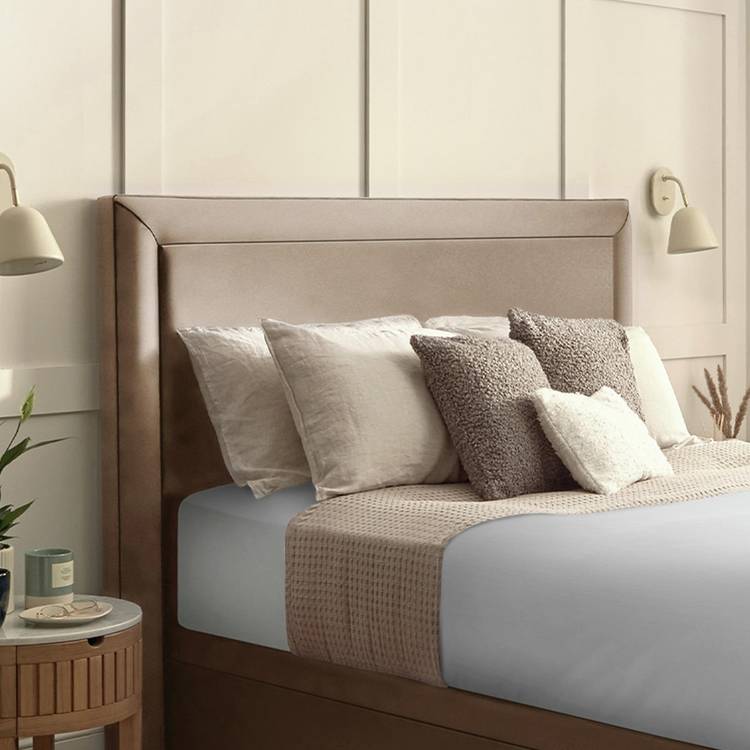 Silentnight Palermo Fabric Double Headboard - Mink