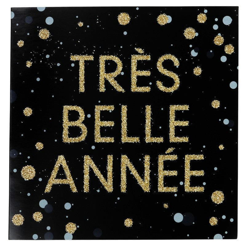 - Lot de 6 cartes de vœux avec enveloppe meilleurs voeux or