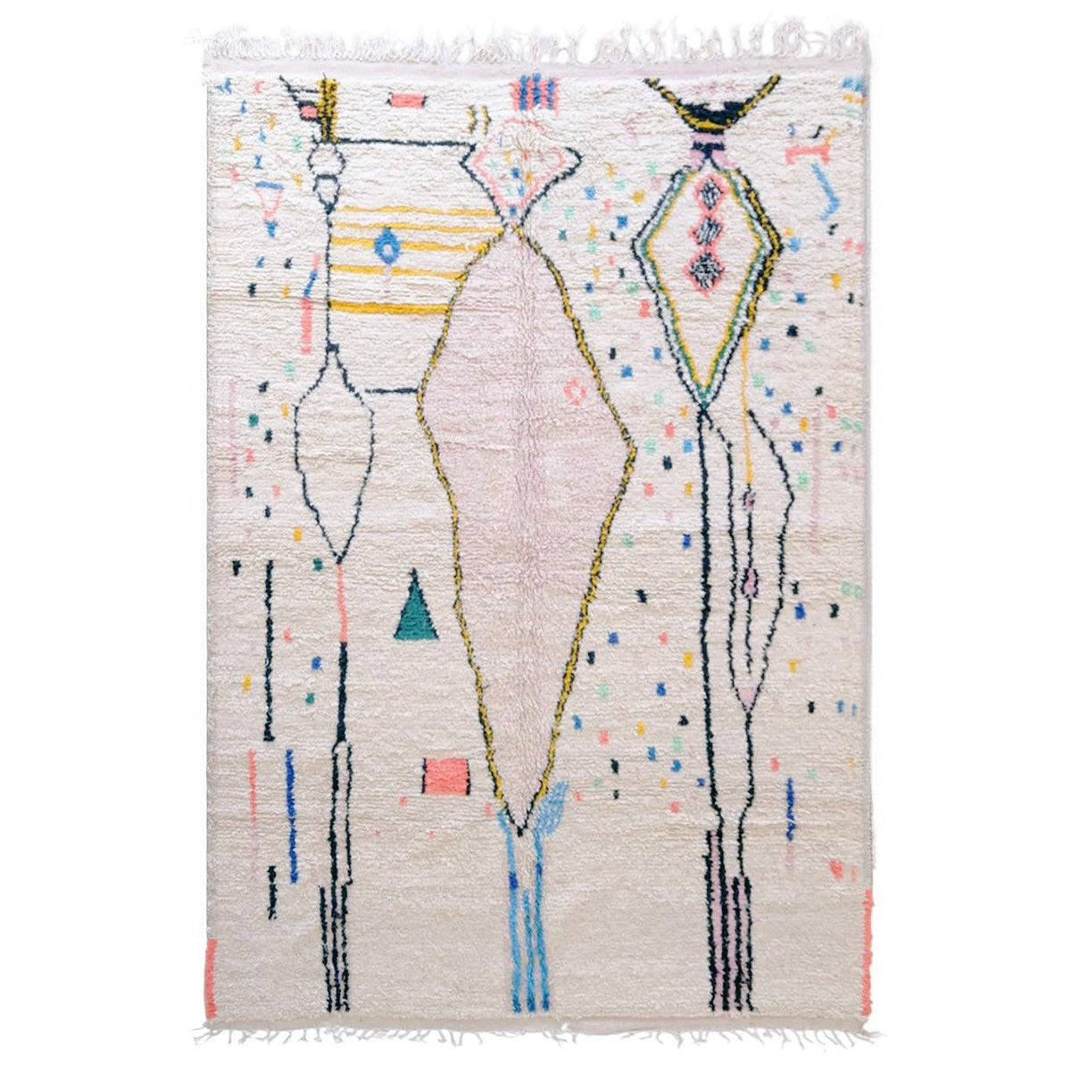 AFK Living vloerkleed Berber - handgemaakt - Wol - 140 cm x 200 cm