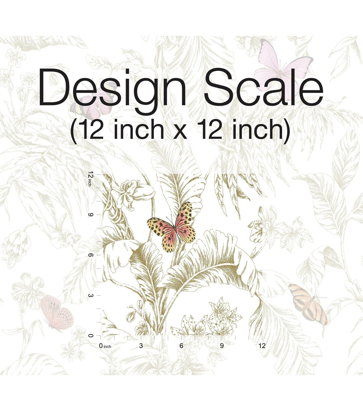 Butterfly Sketch Peel & Stick Wallpaper