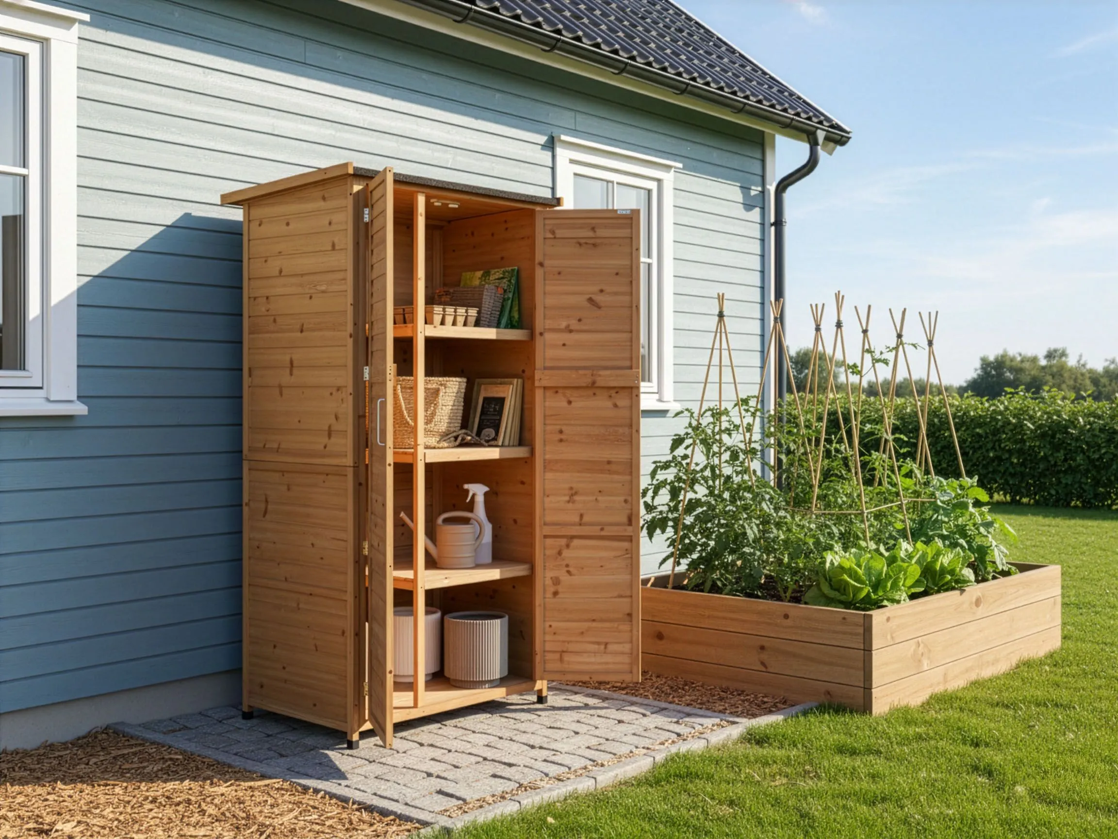 Tool Shed ARSEGO 96 cm 67 cm Light Brown