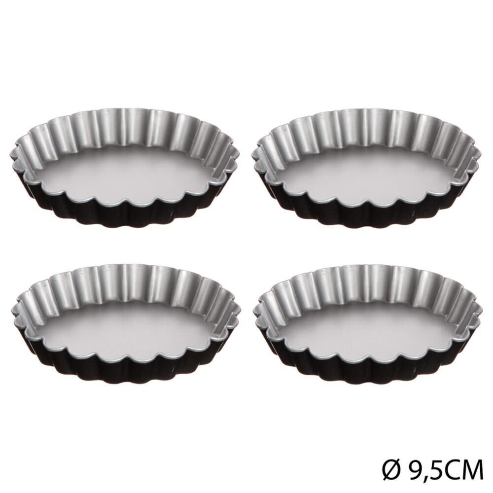 Conjunto 4 formas para tarte 9,5cm