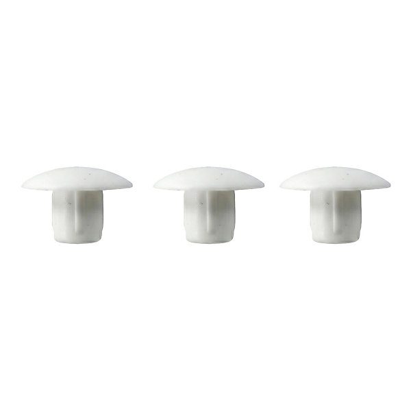 8 obturateurs / cache-trous Plastique Blanc ø8 mm