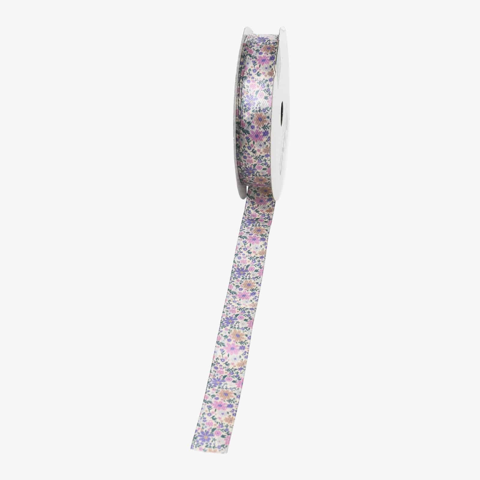 Satin-Band Flora Violett,L 3.000 x B 15 mm, 3 m