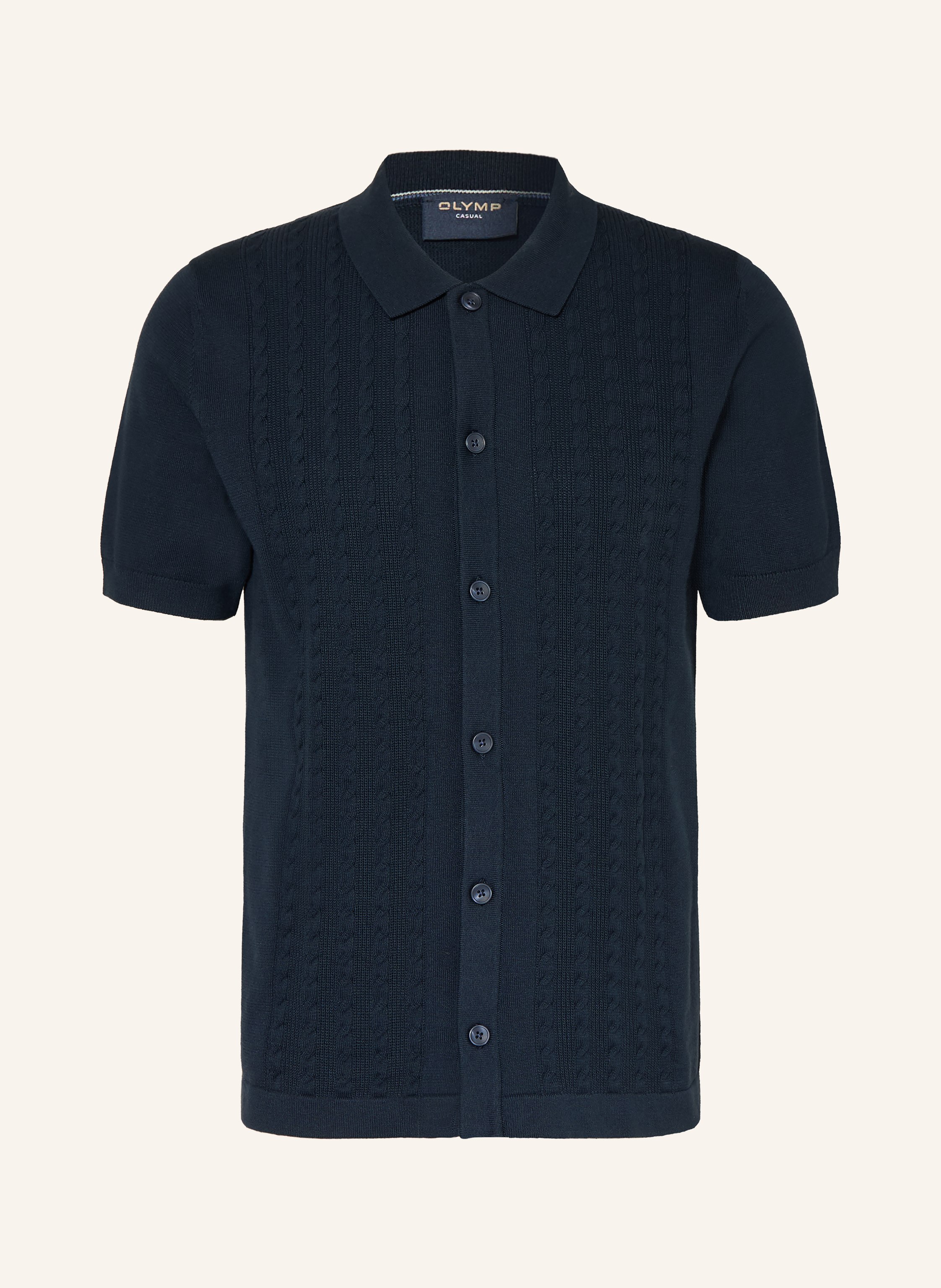OLYMP Strickhemd Casual regular fit