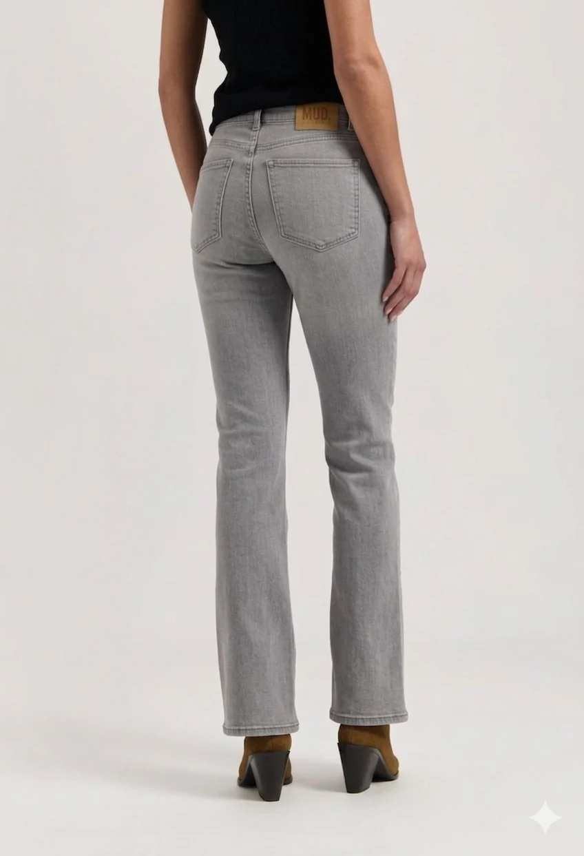 Isy High Flared - Faded Grey
