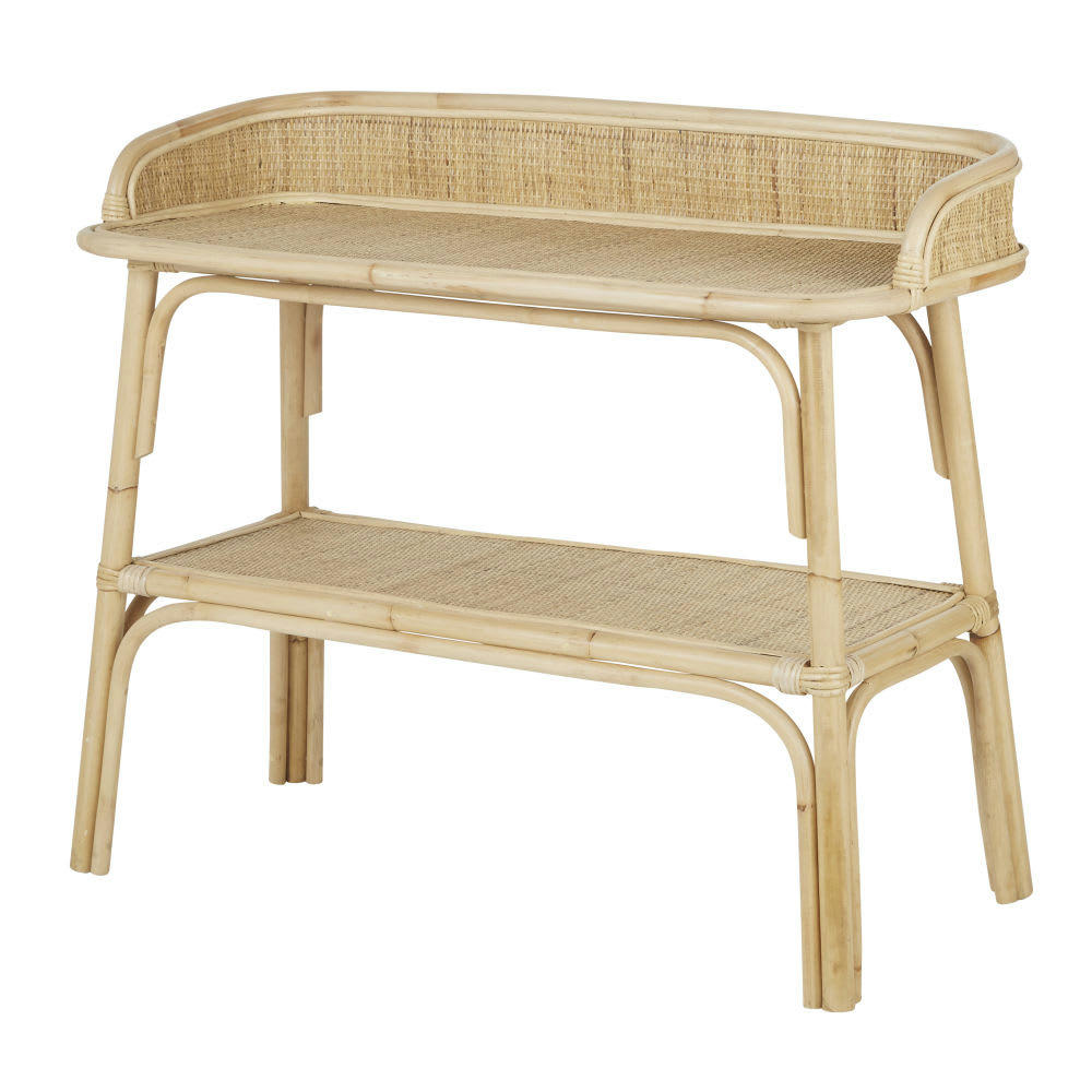 Suzanna - Console vintage cannage en rotin