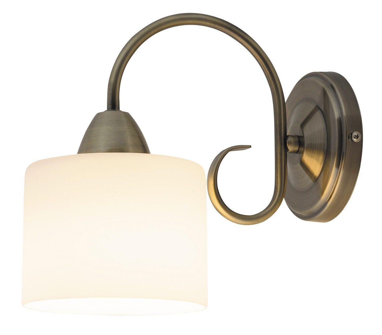 Kinkiet antyczny mosiądz Edith 1xE27x60W wym:21x13x24cm IP20 Rabalux