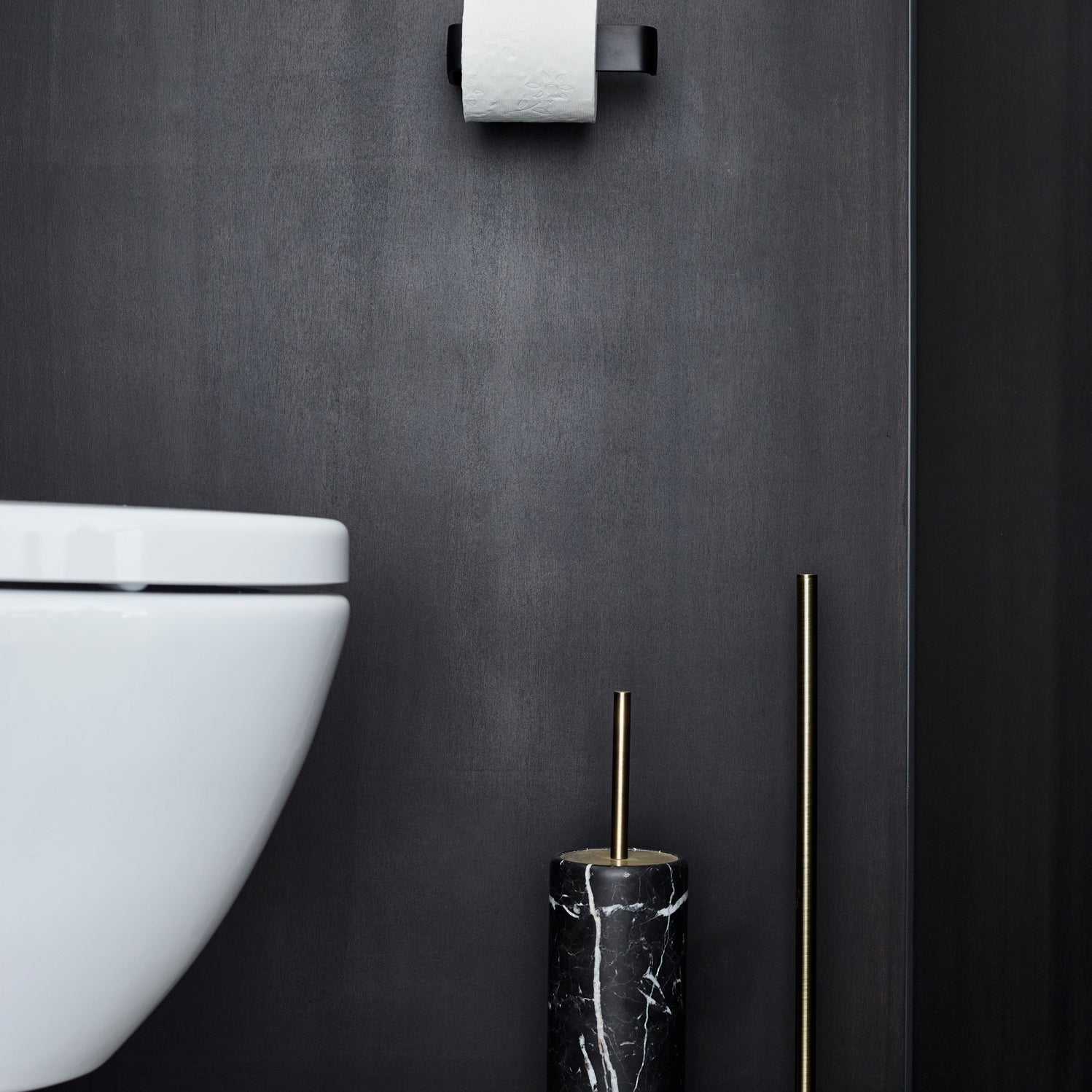 Aquanova Nero Reserve Toiletrolhouder